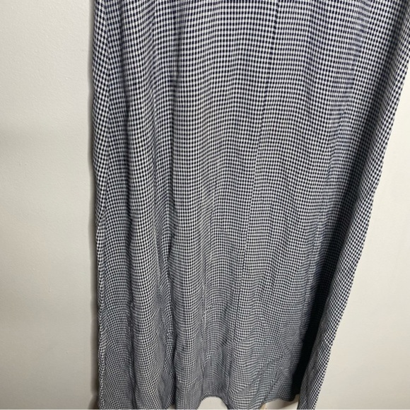 Vintage‎ Brioche Knit & Checkered Lightweight Midi Dress Sleeveless - Picture 6 of 12